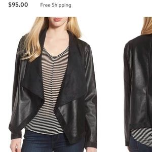 BB Dakota black leather and suede jacket